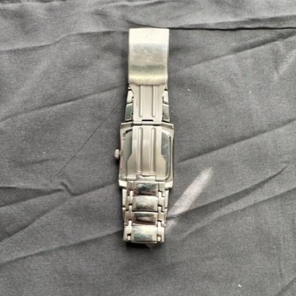 Vintage Diamond Accent Men’s Quartz Tank Watch 37mm Japan Movt FMDPU012 Elegant